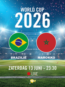 World Cup: Brazilië VS Marokko