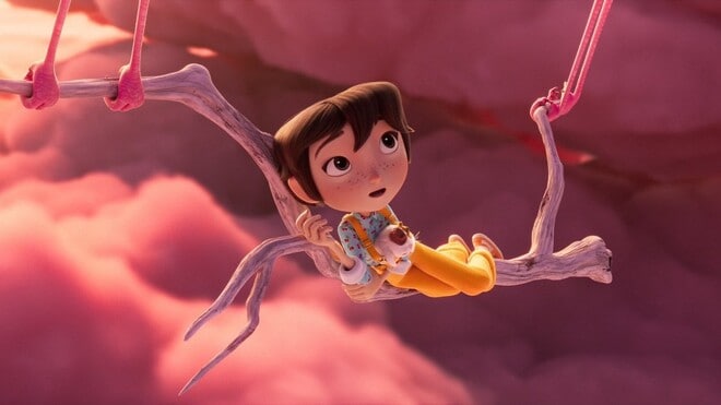 La fille dans les nuages